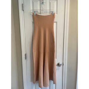 ALC Dean Midi Dress, Strapless Nude Stretch Bodycon dress, A74